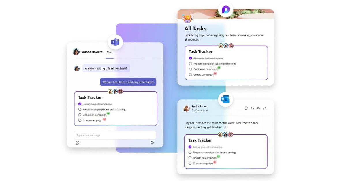 Microsoft Loop lists synced in Teams and Outlook