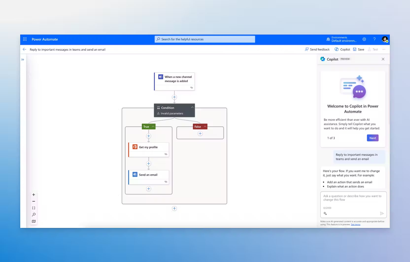 Overview of Copilot integration in Power Automate